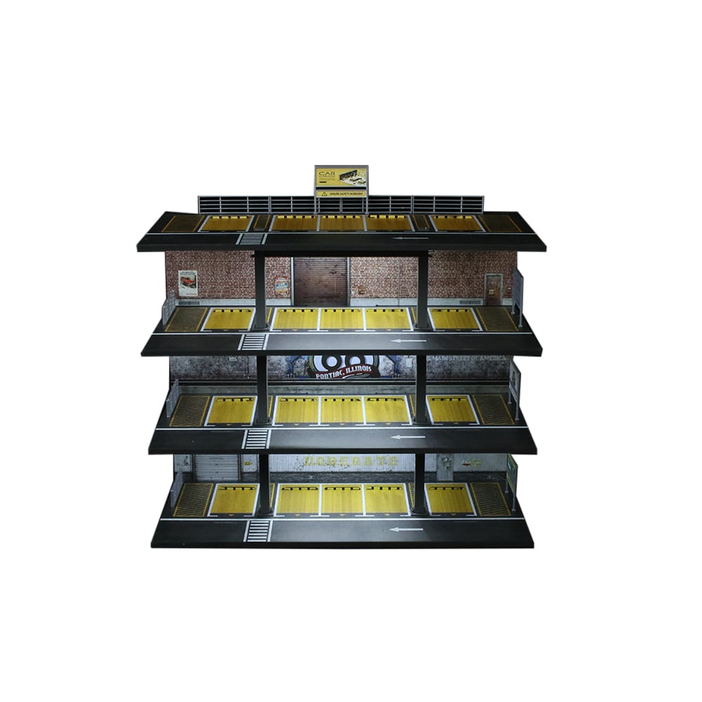 (PREORDER) MoreArt - Steel Frame Garage/Parking Lot Scene (American or Japanese Style)