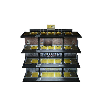 (PREORDER) MoreArt - Steel Frame Garage/Parking Lot Scene (American or Japanese Style)