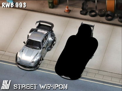 (PREORDER) Street Weapon Porsche RWB 993 - Lower Tail (RAW Vanished Alloy Color)