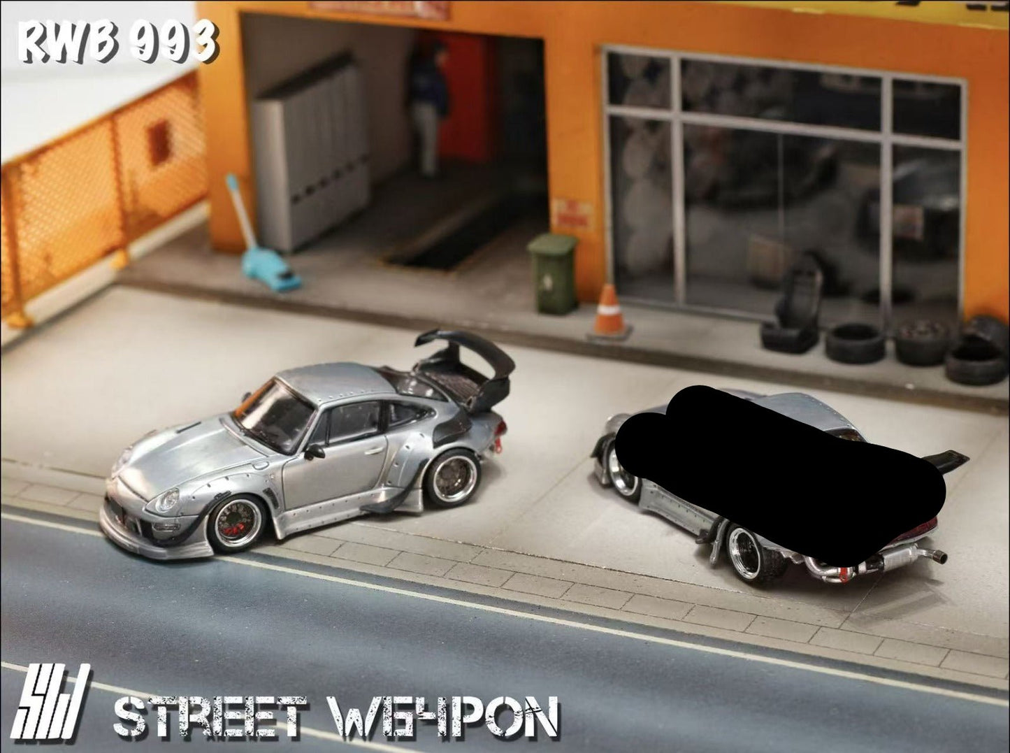 (PREORDER) Street Weapon Porsche RWB 993 - Lower Tail (RAW Vanished Alloy Color)