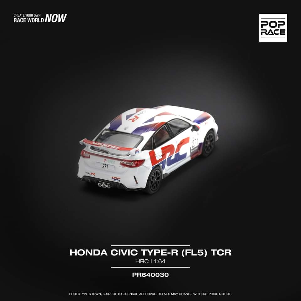 (PREORDER) Pop Race - Honda Civic Type-R (FL5) TCR - HRC