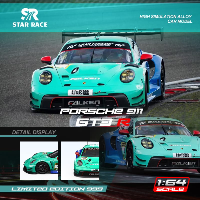 (PREORDER) Star Race Porsche 911 GT3 (Falken Livery #44)