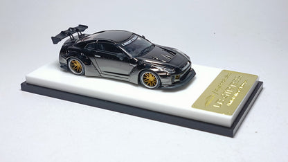 My Model Collect MC -  Nissan LB GTR R35 1.5 Version Wide-Body (Gunmetal Chrome)