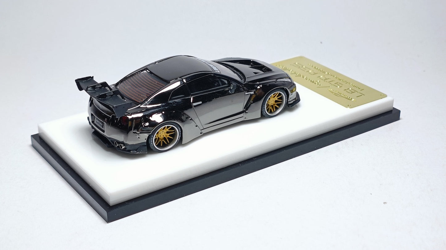 My Model Collect MC -  Nissan LB GTR R35 1.5 Version Wide-Body (Gunmetal Chrome)