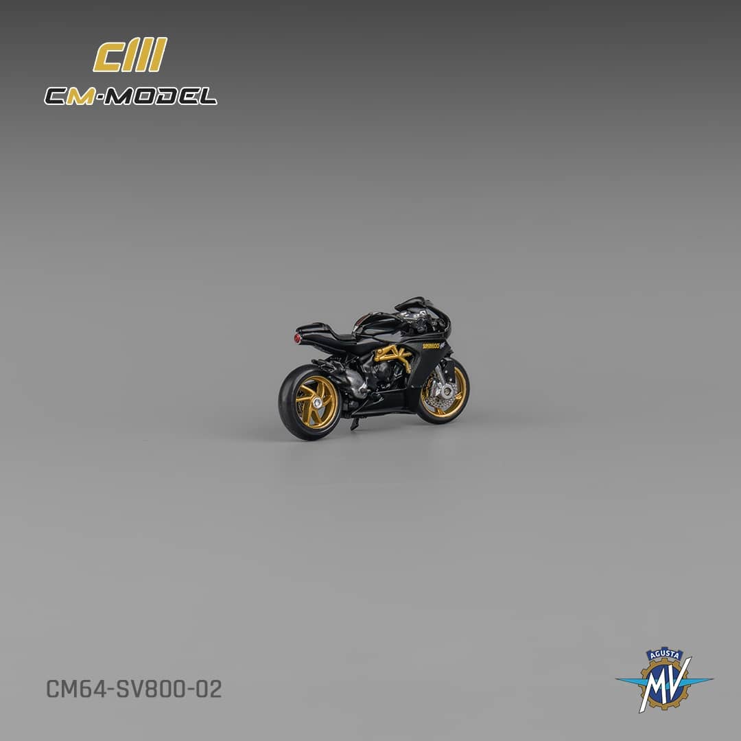 CM Model MV Agusta Superveloce 800 SV800 (Black with showgirl figure)