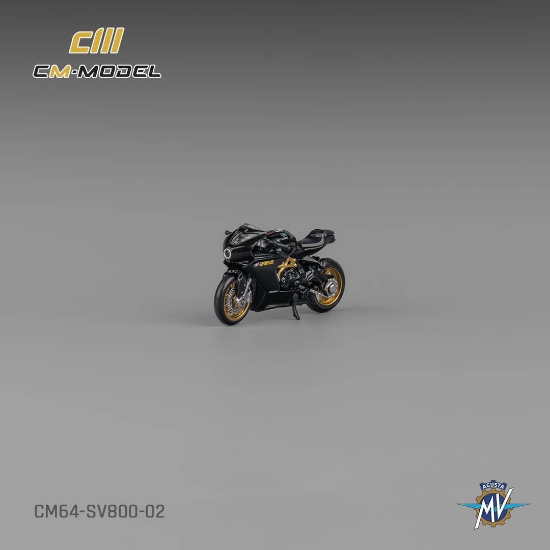 CM Model MV Agusta Superveloce 800 SV800 (Black with showgirl figure)