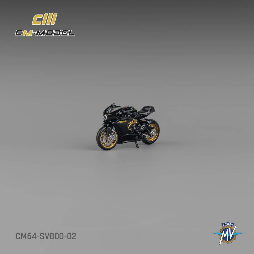 CM Model MV Agusta Superveloce 800 SV800 (Black with showgirl figure)