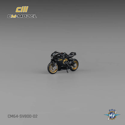 CM Model MV Agusta Superveloce 800 SV800 (Black with showgirl figure)