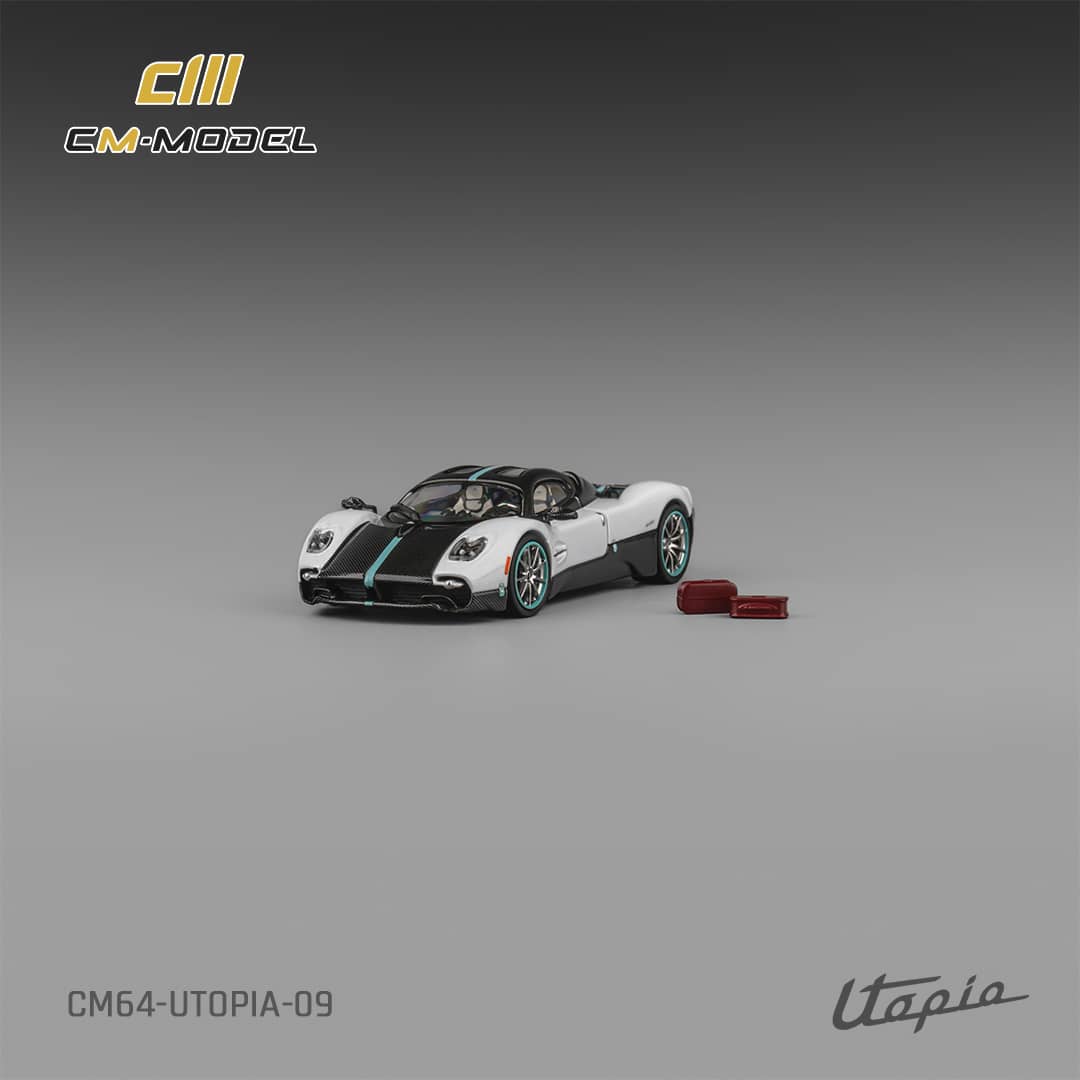 (PREORDER) CM Model Pagani Utopia (Pearl White w/carbon fiber)
