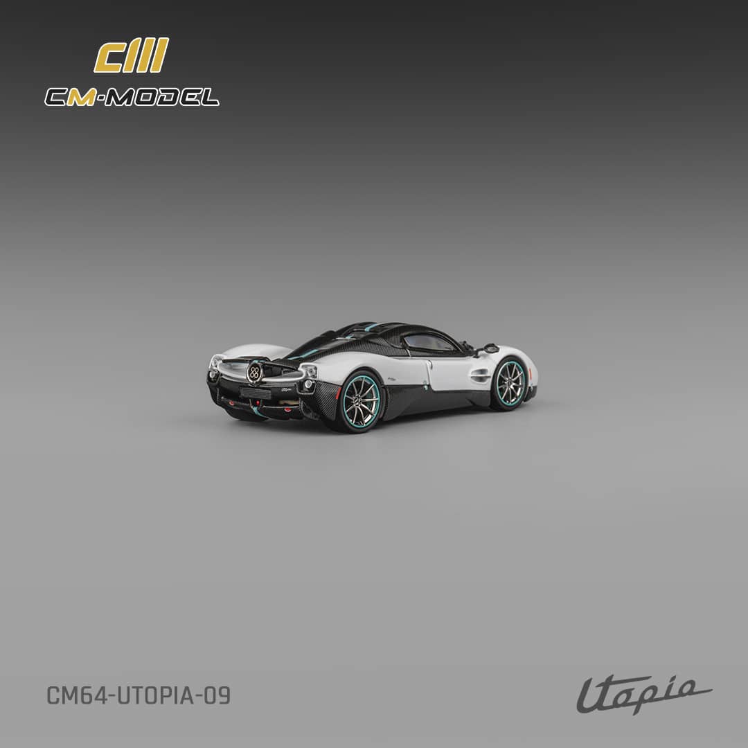(PREORDER) CM Model Pagani Utopia (Pearl White w/carbon fiber)