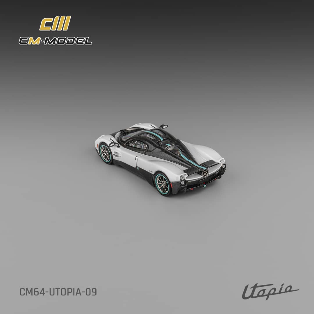 (PREORDER) CM Model Pagani Utopia (Pearl White w/carbon fiber)