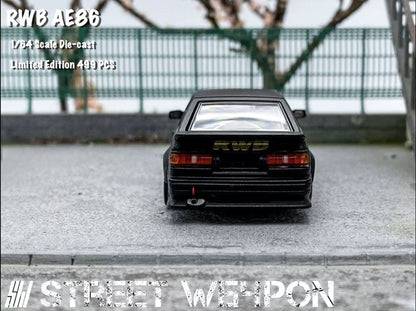 Street Weapon RWB Toyota AE86 Wide-Body (Matte Black/Gold)