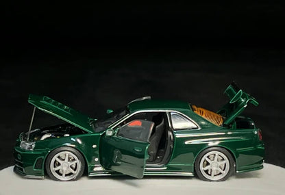 (PREORDER) PGM Nissan GTR R34 Z-TUNE (British Green)