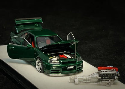(PREORDER) PGM Nissan GTR R34 Z-TUNE (British Green)