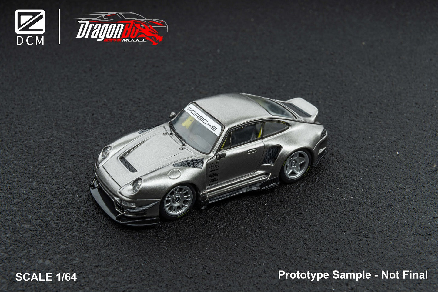 (PREORDER) D.BoModel & DCM - Punk Modified Porsche 993 (Tungsten Steel Silver)