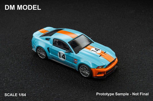 (PREORDER) DM Model Ford Mustang 2014 Wild Horse Modified (Gulf Livery)