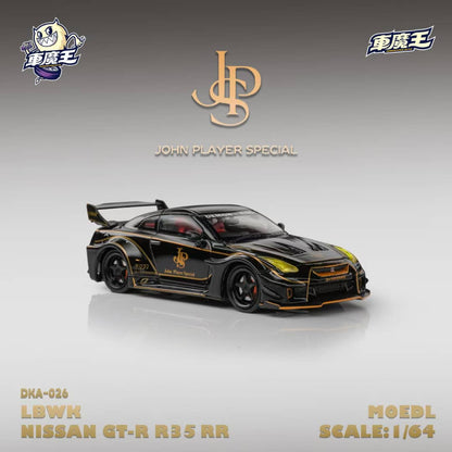 (PREORDER) Demon King Auto - Nissan GTR35 RR (Black Gold JPS Livery)