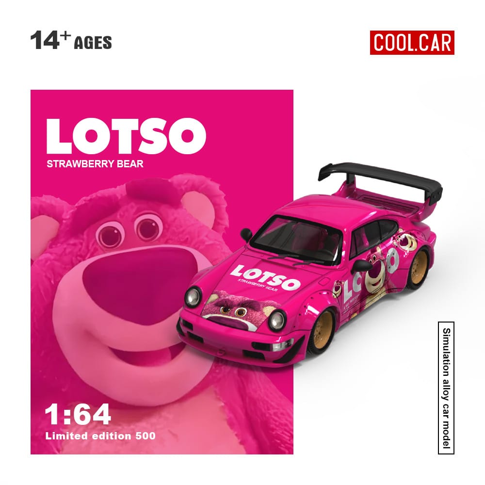 (PREORDER) Cool Car Porsche 964 Latso Strawberry Bear (no figure)