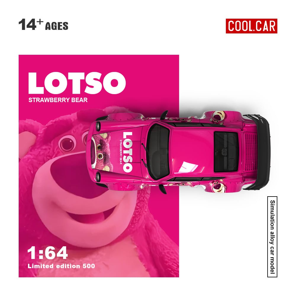 (PREORDER) Cool Car Porsche 964 Latso Strawberry Bear (no figure)
