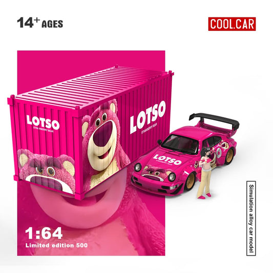 (PREORDER) Cool Car Porsche 964 Latso Strawberry Bear (Container Set)