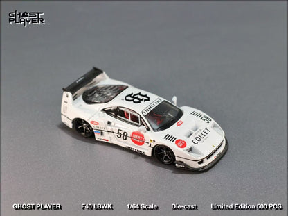 (PREORDER) Ghost Player LBWK Ferrari F40 (White #58 Livery)