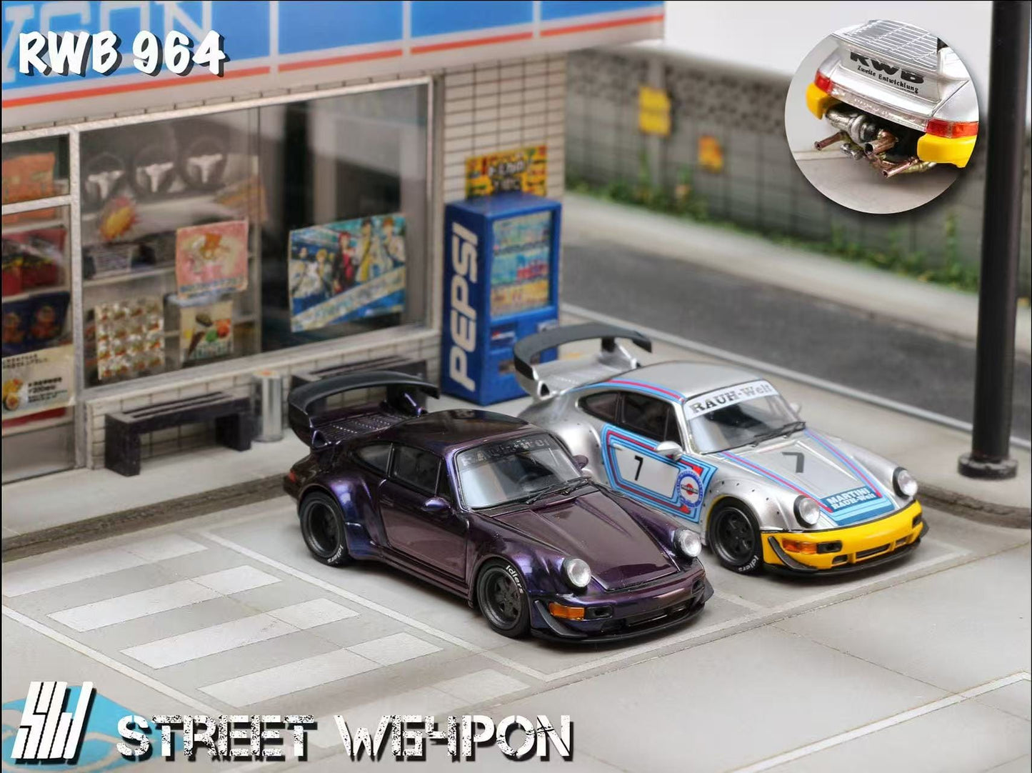 (PREORDER) Street Weapon Porsche RWB 964 Wide-Body Modified