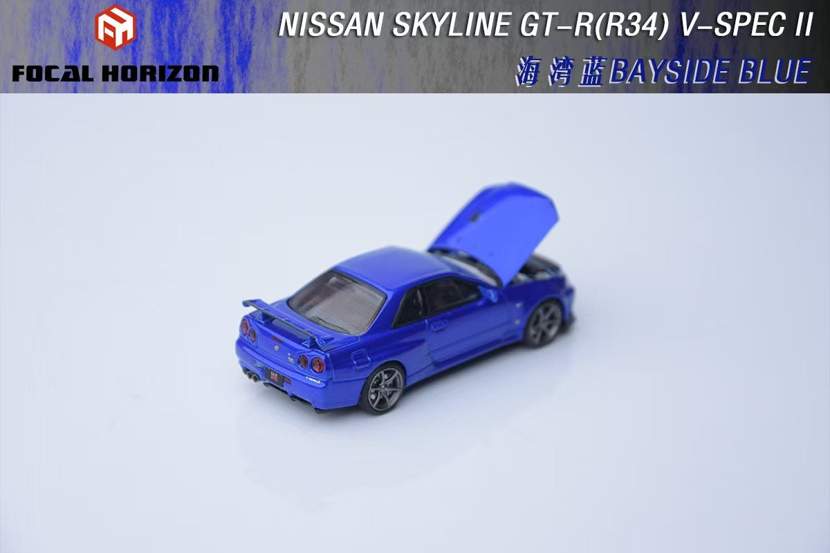 (PREORDER) Focal Horizon Nissan Skyline GT-R R34 V-SPEC-II (Bayside Blue)