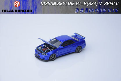 (PREORDER) Focal Horizon Nissan Skyline GT-R R34 V-SPEC-II (Bayside Blue)
