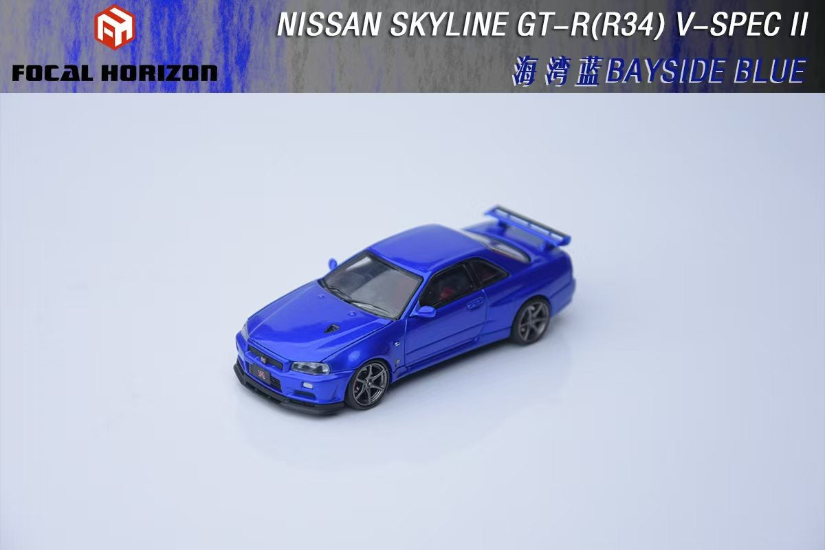 (PREORDER) Focal Horizon Nissan Skyline GT-R R34 V-SPEC-II (Bayside Blue)