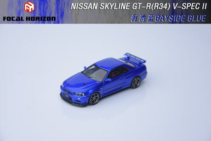 (PREORDER) Focal Horizon Nissan Skyline GT-R R34 V-SPEC-II (Bayside Blue)