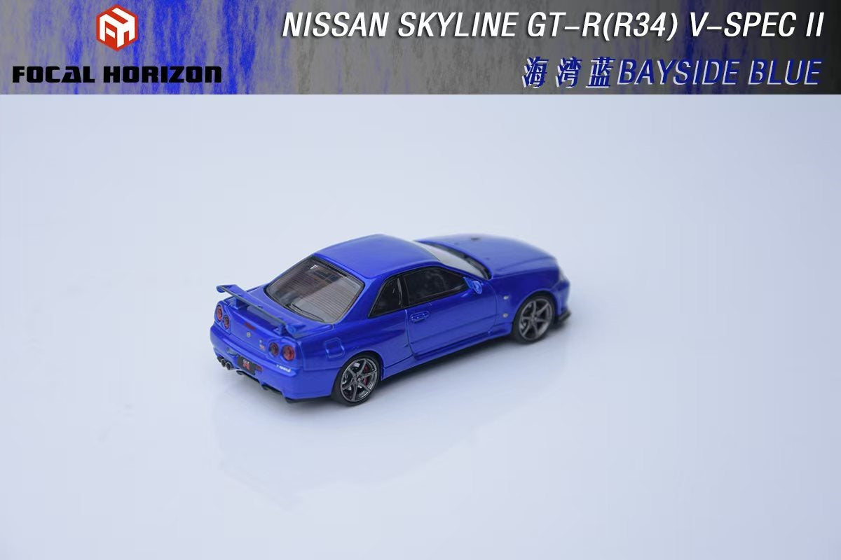 (PREORDER) Focal Horizon Nissan Skyline GT-R R34 V-SPEC-II (Bayside Blue)