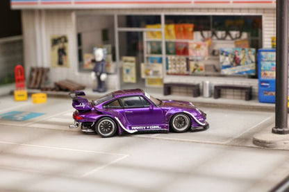 (PREORDER) Street Weapon Porsche RWB 993 (Purple Army Girl)