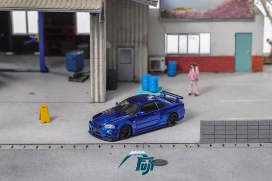 (PREORDER) Fuji Nissan Skyline R34, GT-R Nismo Z-Tune High-end Version (Bayside Blue)