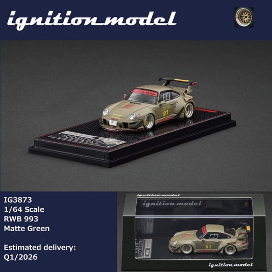 (PREORDER) Ignition Model Porsche RWB993 (Matte Green)