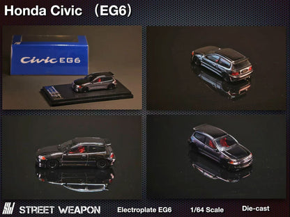 (PREORDER) Street Weapon Honda Civic EG6 Chromed Color