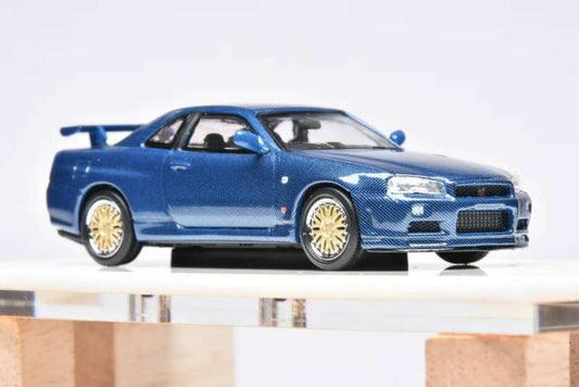 (PREORDER) Stance Hunters Nissan Skyline GT-R R34 (Full Carbon-Blue)