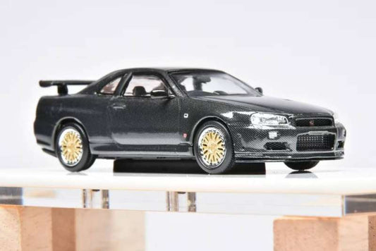 (PREORDER) Stance Hunters Nissan Skyline GT-R R34 (Full Carbon-Black)