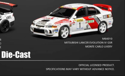 (PREORDER) Motorhelix Mitsubishi Lancer Evolution IV GSR (Monte Carlo Livery)