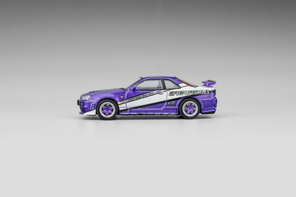 (PREORDER) DM MODEL Nissan Skyline GT-R R34 (RHD) Candy Purple