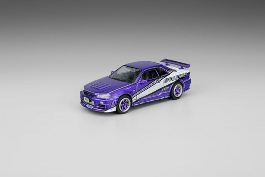 (PREORDER) DM MODEL Nissan Skyline GT-R R34 (RHD) Candy Purple