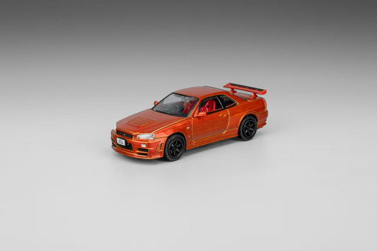 (PREORDER) DM MODEL Nissan Skyline GT-R R34 (RHD) Sunset Orange