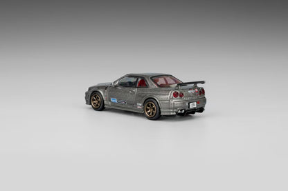 (PREORDER) DM MODEL Nissan Skyline GT-R R34 (RHD) CRS Dark Metal Grey Latte Art