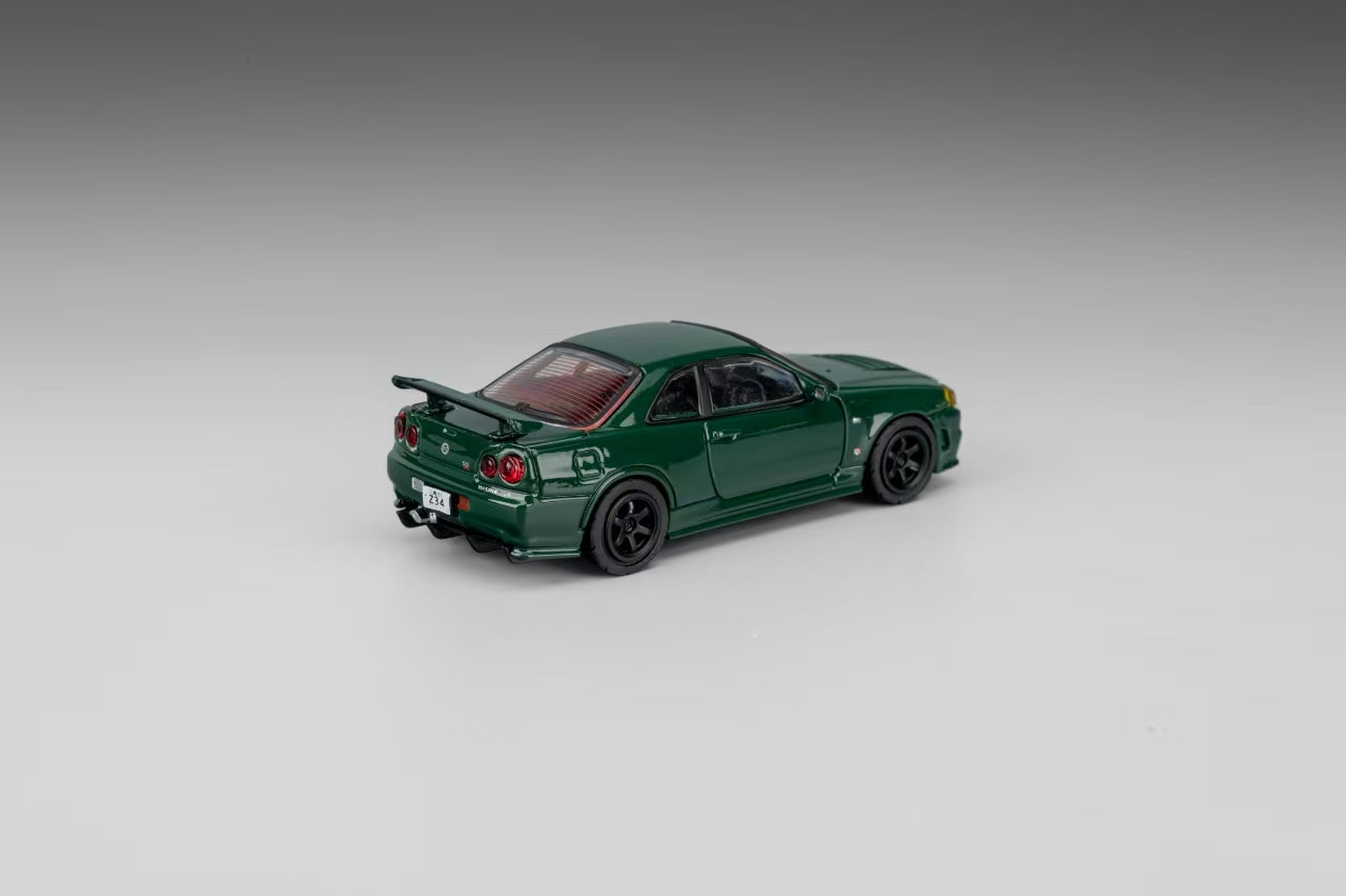 (PREORDER) DM MODEL Nissan Skyline GT-R R34 (RHD) Dark Green