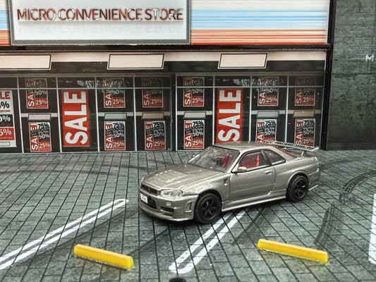 (PREORDER) DM MODEL Nissan Skyline GT-R R34 (RHD) Dark Metal Grey