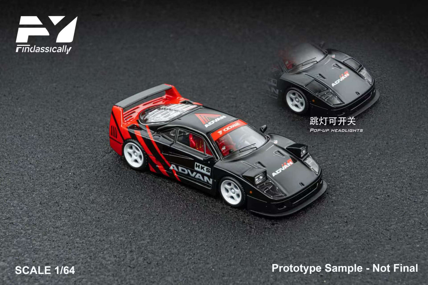 (PREORDER) Finclassically Ferrari F40 (Advan Livery)