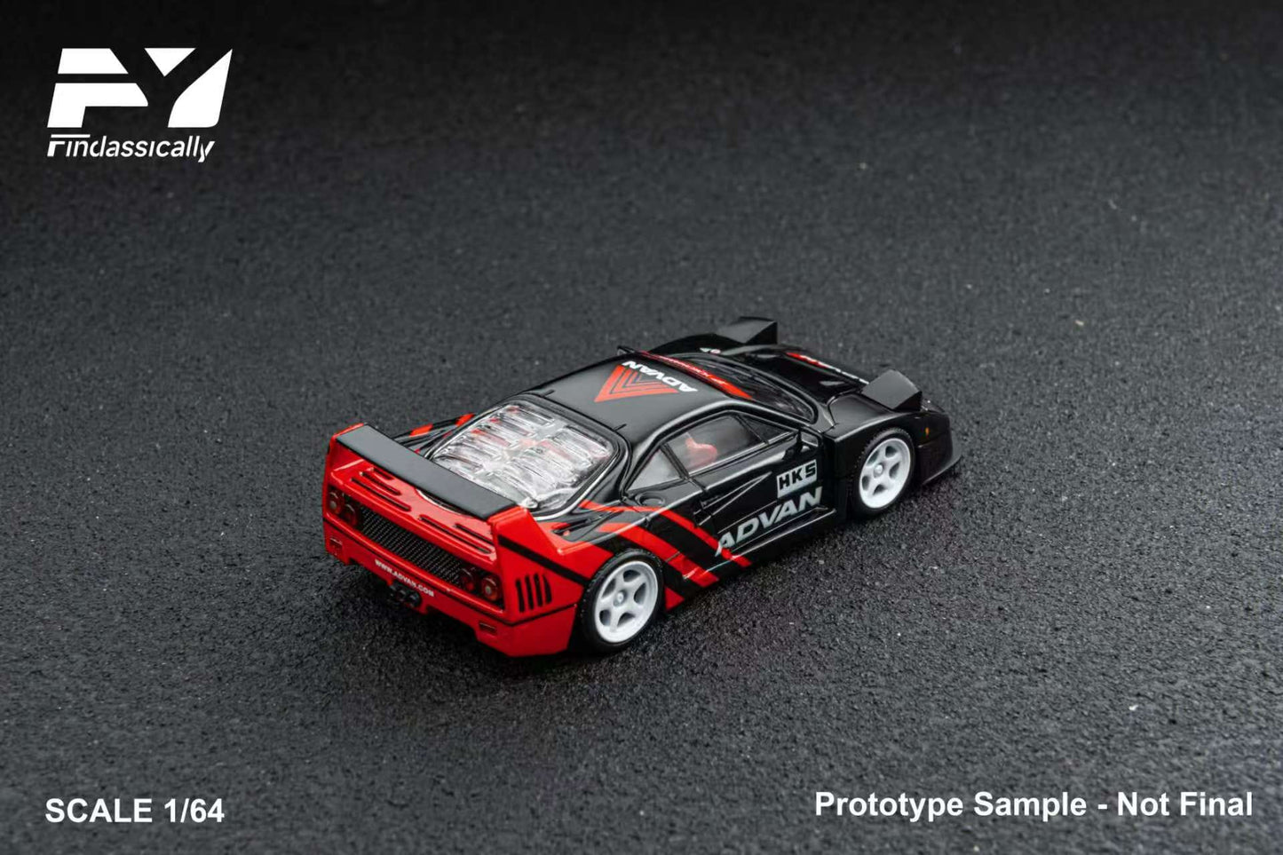 (PREORDER) Finclassically Ferrari F40 (Advan Livery)