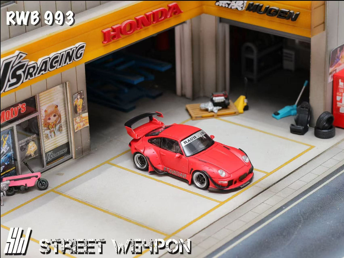 (PREORDER) Street Weapon Porsche RWB 993 Naginata Livery