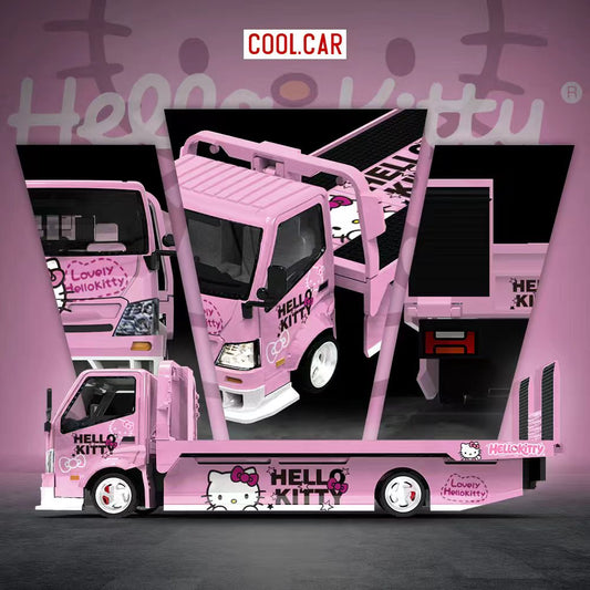 (PREORDER) Cool Car H300 Flatbed Transport Trailer (Hello Kitty)