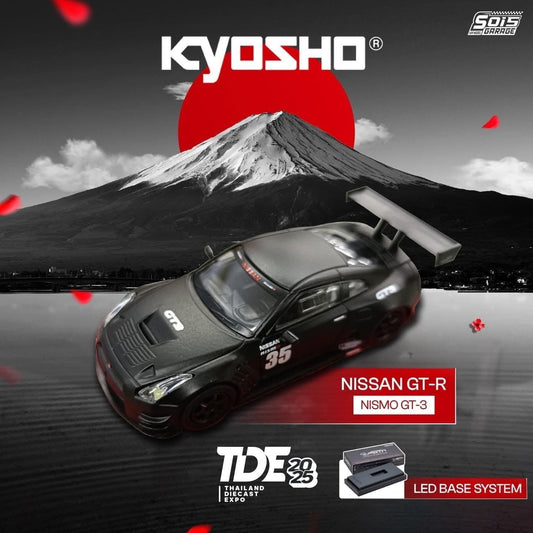 (PREORDER) KYOSHO Nismo GT-R GT3 R35 LED (Matte Black) Thailand Diecast Expo 2025 Exclusive