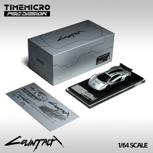 (PREORDER) TimeMicro × PSC Design PSC Lamborghini Countach V Silver Bullet